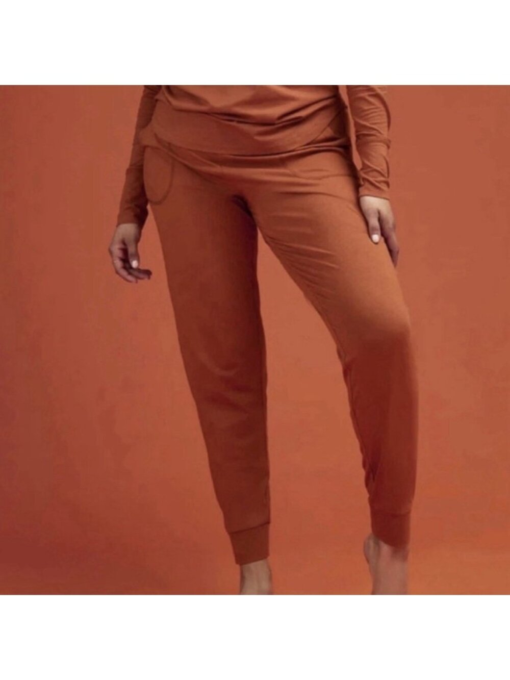 NEW ThirdLove Lounge Pajama Jogger Pants Modal Burnt Orange Women’s Size XL